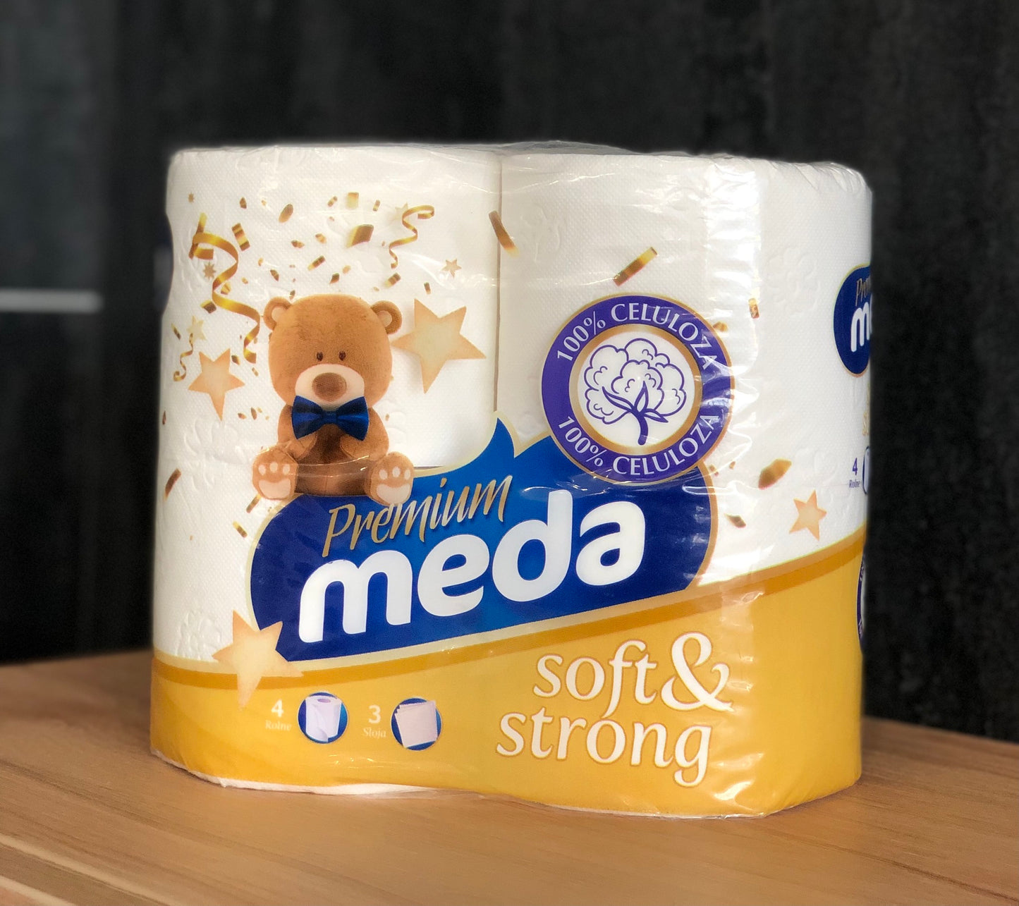 ТОАЛЕТНА ХАРТИЯ МЕДА PREMIUM 4 БР. – КАШОН 21 БР.