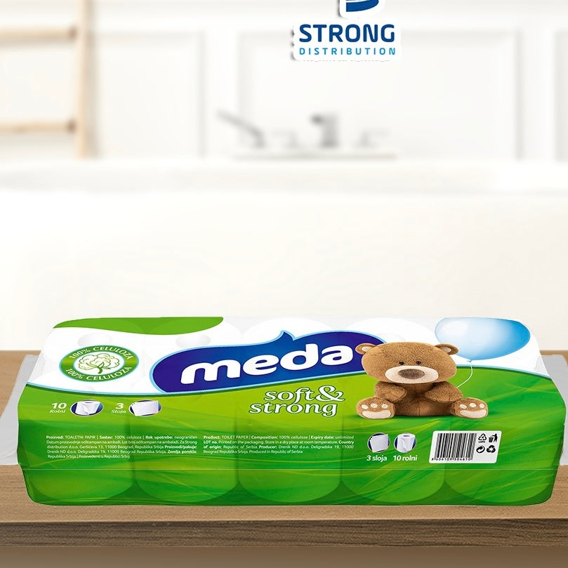 ТОАЛЕТНА ХАРТИЯ МЕДА GREEN 10 БР. – КАШОН 12 БР.