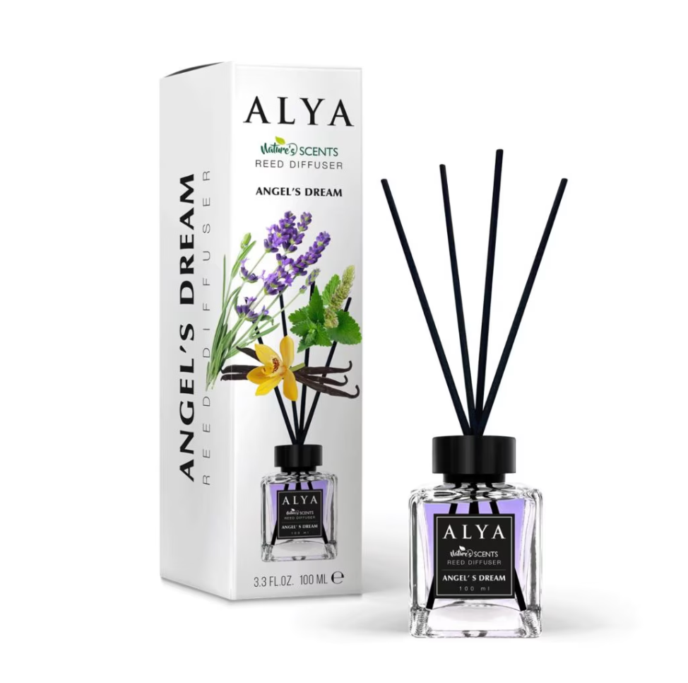ALYA АРОМАТИЗАТОР С БАМБУКОВИ ПРЪЧКИ 100 МЛ. * 12 – КАШОН 12 БР.