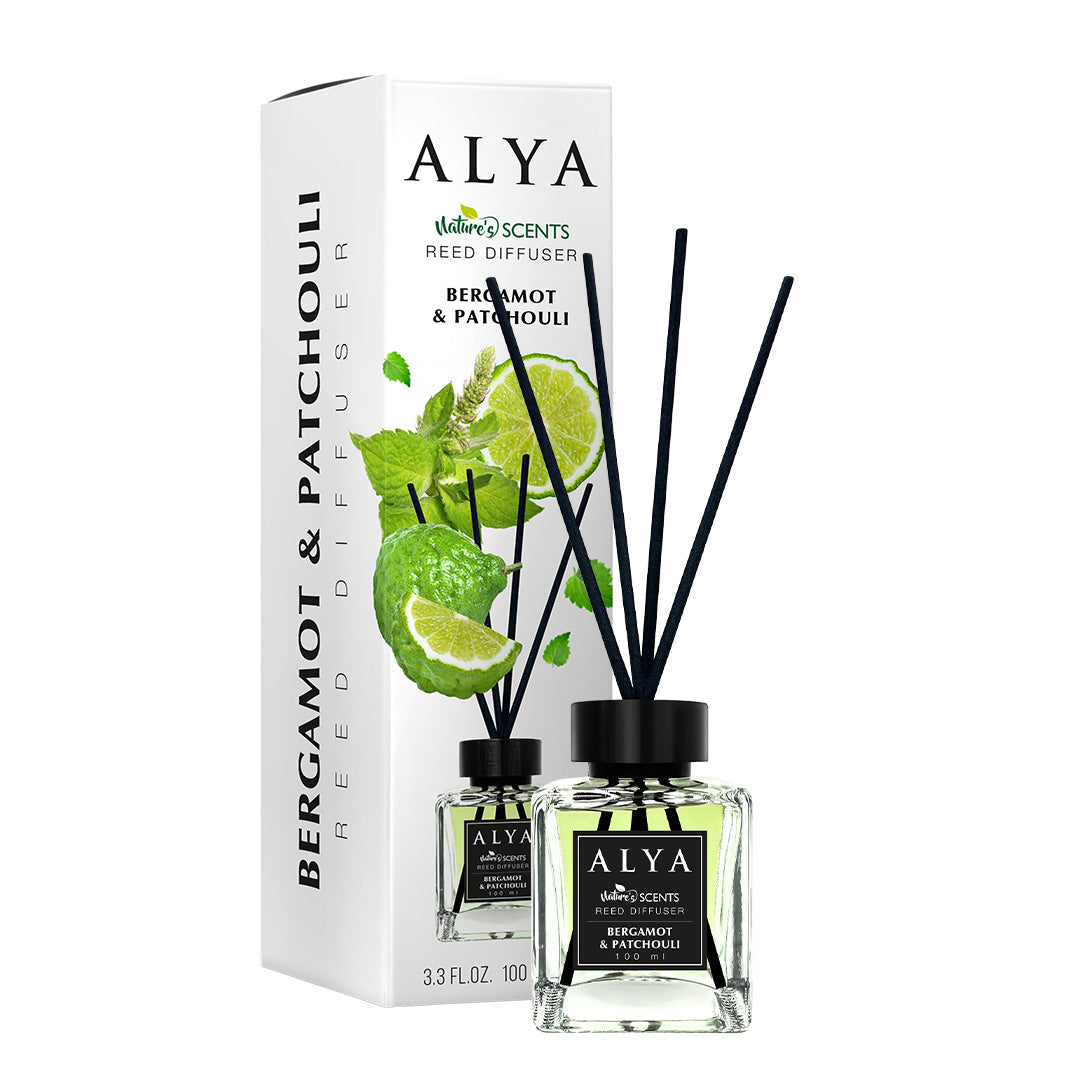 ALYA АРОМАТИЗАТОР С БАМБУКОВИ ПРЪЧКИ 100 МЛ. * 12 – КАШОН 12 БР.