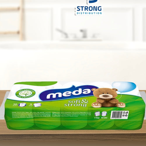 ТОАЛЕТНА ХАРТИЯ МЕДА GREEN 10 БР. – КАШОН 12 БР.