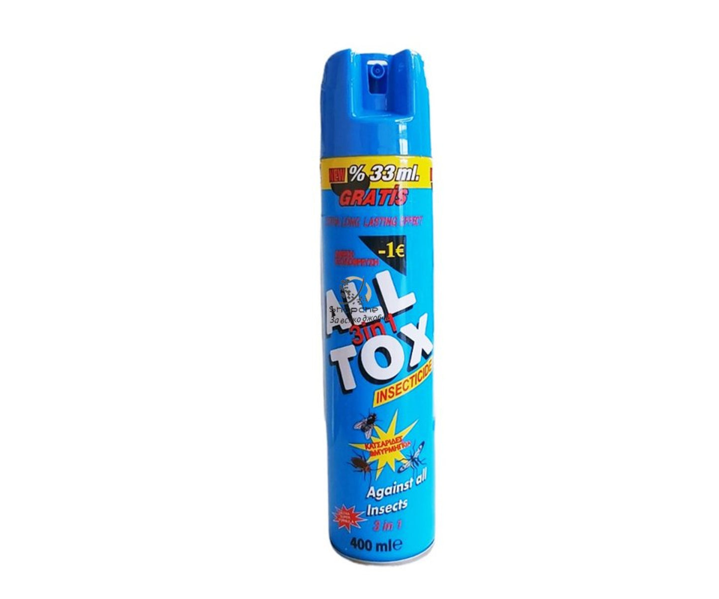 МУХОЗОЛ ALL TOX 400 МЛ. * 48 – КАШОН 48 БР.
