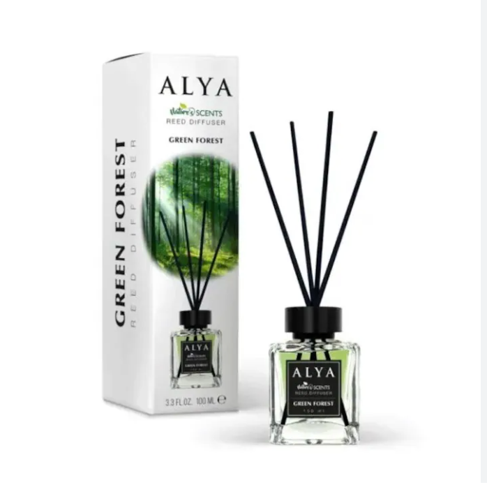 ALYA АРОМАТИЗАТОР С БАМБУКОВИ ПРЪЧКИ 100 МЛ. * 12 – КАШОН 12 БР.