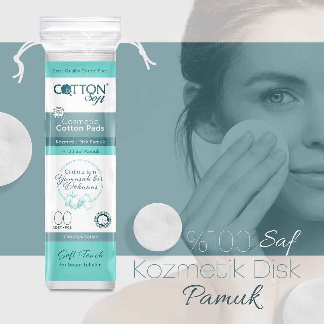 ТАМПОНИ ЗА ГРИМ COTTON SOFT 100 – КАШОН 48 БР.