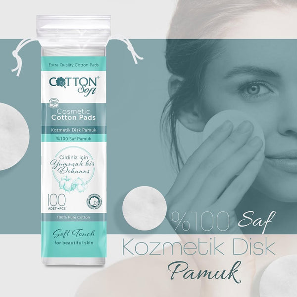 ТАМПОНИ ЗА ГРИМ COTTON SOFT 100 – КАШОН 48 БР.