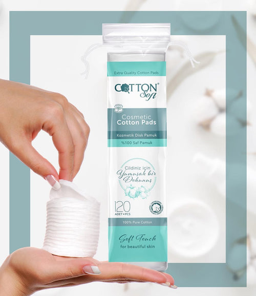 ТАМПОНИ ЗА ГРИМ COTTON SOFT 120 – КАШОН 48 БР.