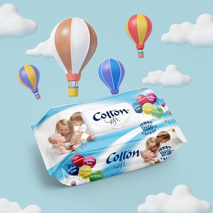 МОКРИ КЪРПИ COTTON SOFT 120 – КАШОН 24 БР.